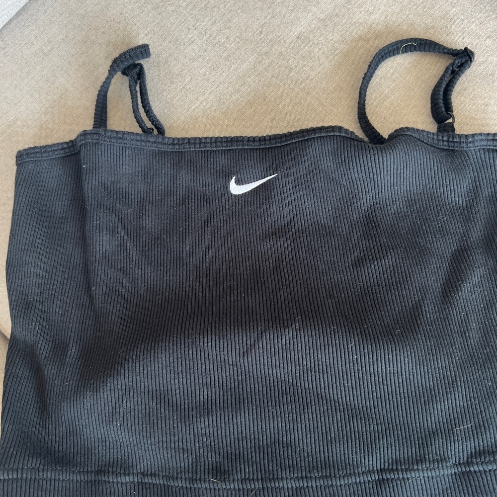 Nike Black Ribbed Tank